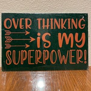 Wood sign that can stand on its own